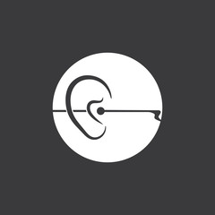 Hearing Logo Template vector icon design