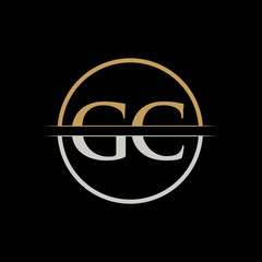 GC letter Type Logo Design vector Template. Initial Letter GC logo Design