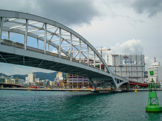 busan, korea, world best future city. Asia's top tourist city. 2009, urban landscape of the past.