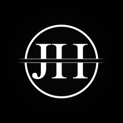 JH letter Type Logo Design vector Template. Abstract Letter JH logo Design