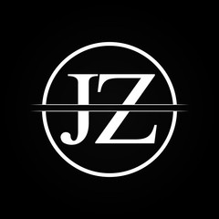 JZ letter Type Logo Design vector Template. Abstract Letter JZ logo Design