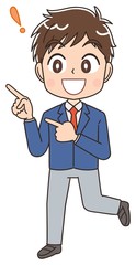 高校生のイラスト 男子 男 中学生 ブレザー マンガ アニメ