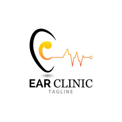 Hearing Logo Template vector icon design