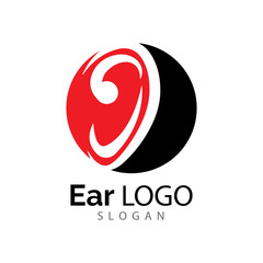 Fototapeta premium Hearing Logo Template vector icon design