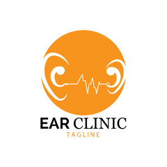 Hearing Logo Template vector icon design