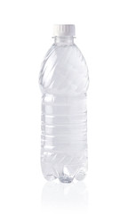 Fototapeta premium Plastic bottle of water isolated on white.