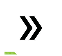 Fototapeta premium Next icon vector logo design template