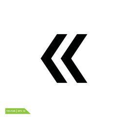 Next icon vector logo design template