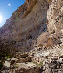 cliff wall of Montezuma Castle