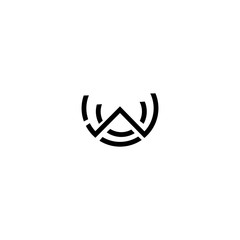 WW W logo icon design template elements
