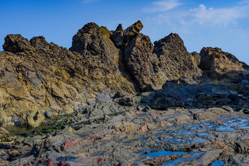 A magnificent view of the coast in the village of Armintza. Basque Country. Northern spain