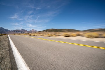 Naklejka premium Blurred high way in nature