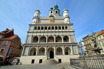 Fototapeta na wymiar Poznan Town Hall in Poland