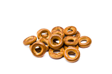 Bagels confectionery on a white background