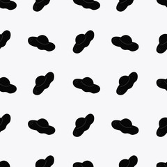Seamless pattern with hats. Vector illustration.
