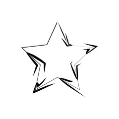 Black and white star
