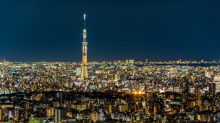 Night view of Tokyo Japan ~ 池袋から見た東京の夜景 ~