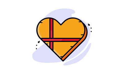 Loved Icon Illustration. Vector Illustration. Flat Cartoon Style Ready to use for Website Page, Mobile App Presentation, Flyer, Banner, Wallpaper, Sticker, Name Card, Background and more