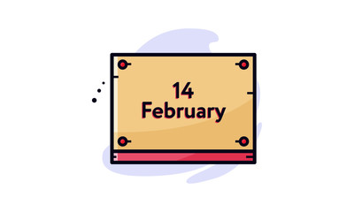 Valentine Invitation Icon Illustration