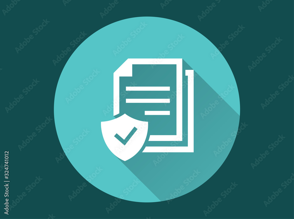 Aufkleber data security icon for graphic and web design.