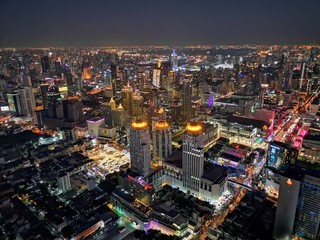 Obraz premium Bangkok bei Nacht