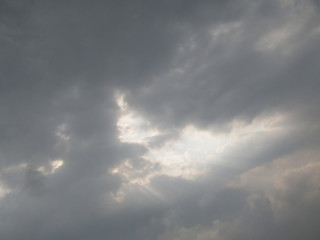 Fototapeta na wymiar clouds rain weather light sky