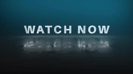 3D text animation reading "new video - watch now". Glitch effect text transition. Perfect for youtuber or social media marketing to promote the latest video - Powered by Adobe
