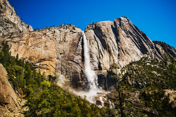 Bridalveil Fall, Yosemite Valley, Yosemite National Park, California, USA