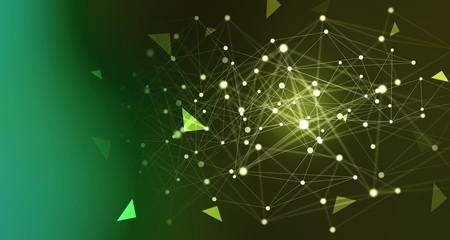 Fototapeta premium 2d illustration Abstract futuristic electronic circuit technology background