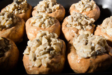 Homemade Sausage Stuffed Mushrooms