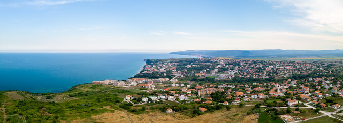 The resort town of Byala, Bulgaria. Panoramic aerial view