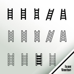 Icons ladder set.