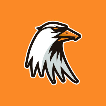 logo head of eagle vector