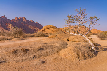 The Pondoks near the Spitzkoppe mountain in Namibia.