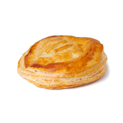 puff or tasty puff pastry on background new.