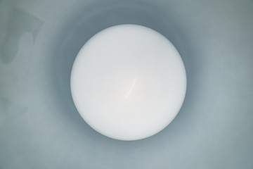 The inside of a lamp, light bulb, concept image