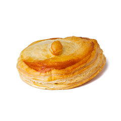 puff or tasty puff pastry on background new.