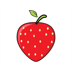 illustration graphic vector of fruit - strawberry.