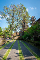 Fototapeta na wymiar The scenery of the Taman Ayun temple in daytime in Bali, Indonesia.