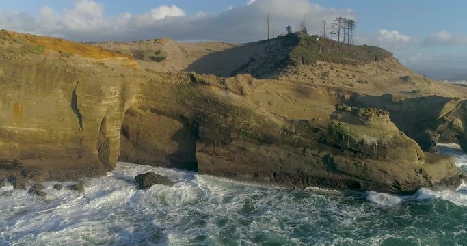 Waves Crashing at Cape Kiwanda On the Oregon Coast at Tierra DEl Mar Pacific City