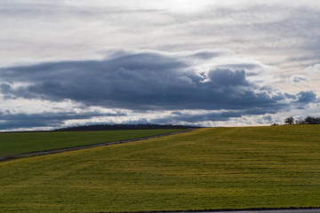 Fototapeta na wymiar panorama of a czech karst natural park landscape