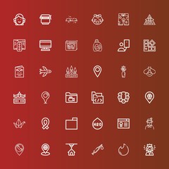 Editable 36 template icons for web and mobile