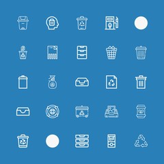 Editable 25 bin icons for web and mobile