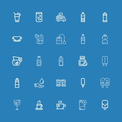 Editable 25 refreshment icons for web and mobile