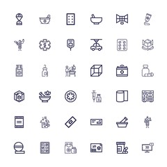 Editable 36 capsule icons for web and mobile