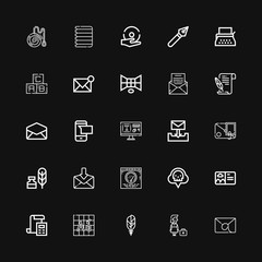 Editable 25 letter icons for web and mobile