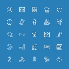 Editable 25 profit icons for web and mobile