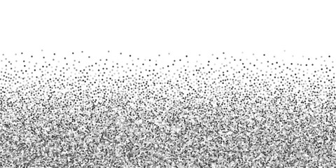 Round silver glitter luxury sparkling confetti. Sc
