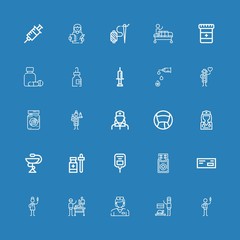Editable 25 nurse icons for web and mobile