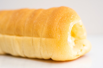 Fresh breads on table in cooking.